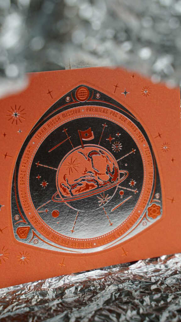 Double marquage à chaud sur papier